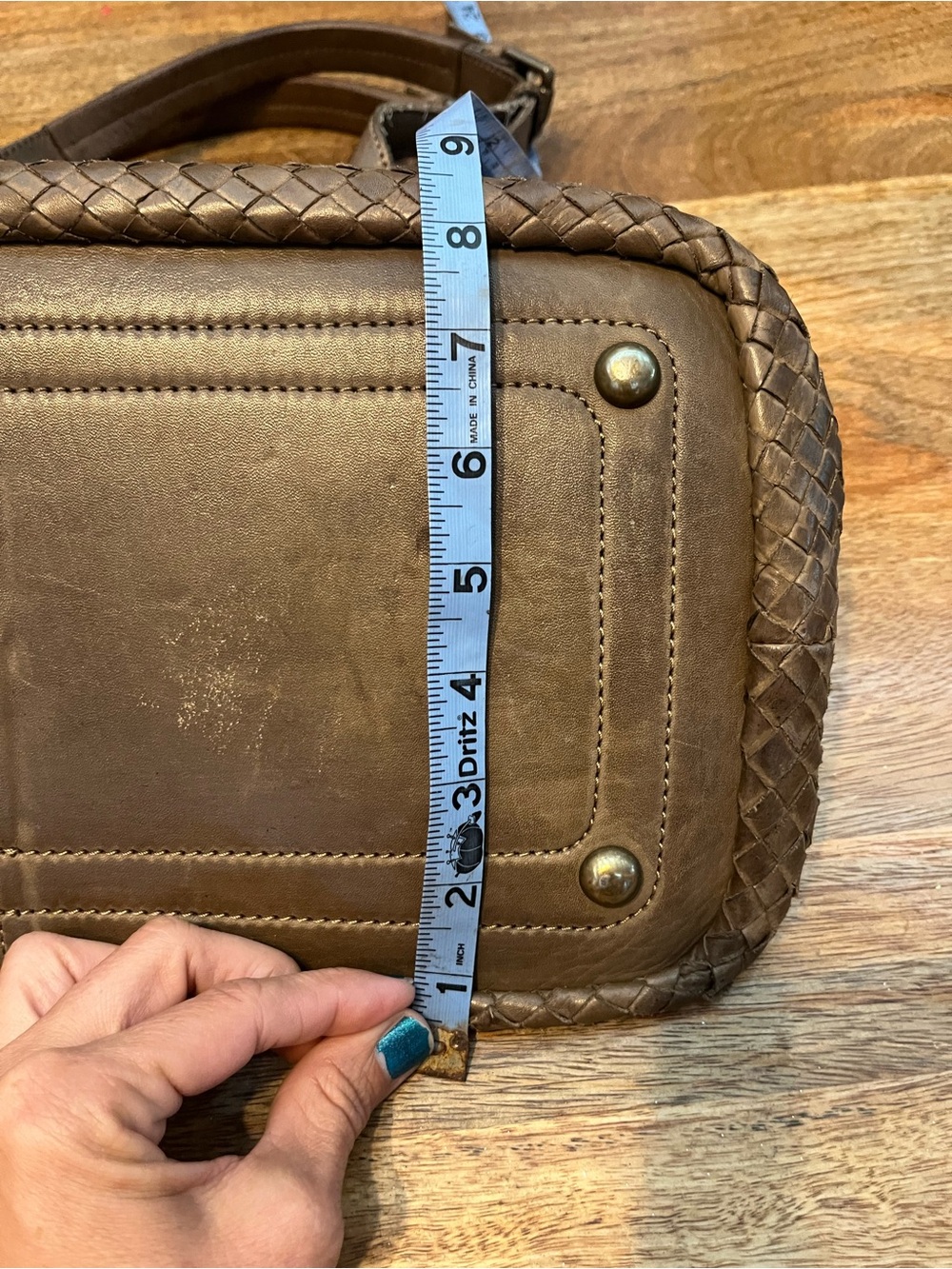 Valentina Woven Shoulder Bag - Brown - Picture 16 of 16